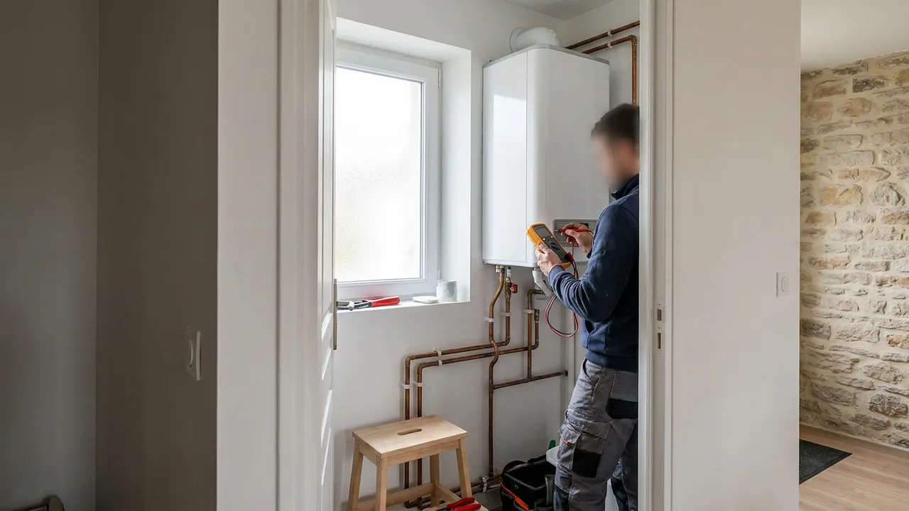 Diagnostic d'un chauffe-eau électrique en panne dans un appartement de Corbeil-Essonnes